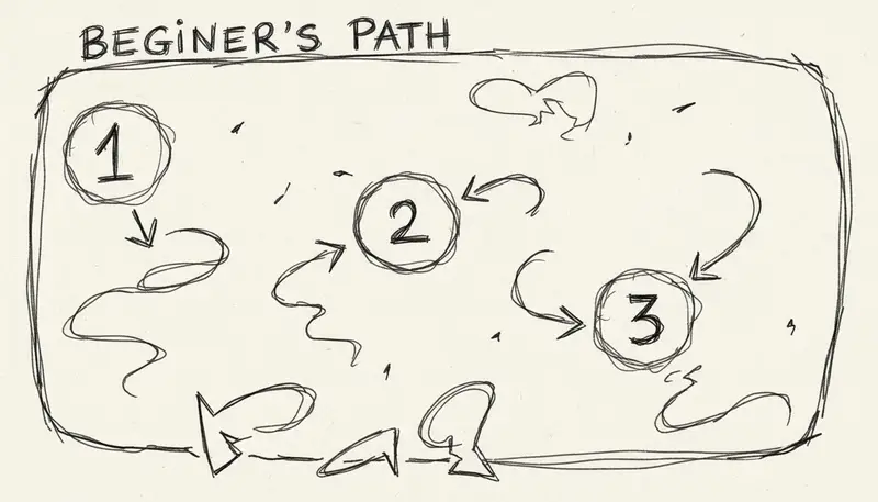 Beginner learning path visualization