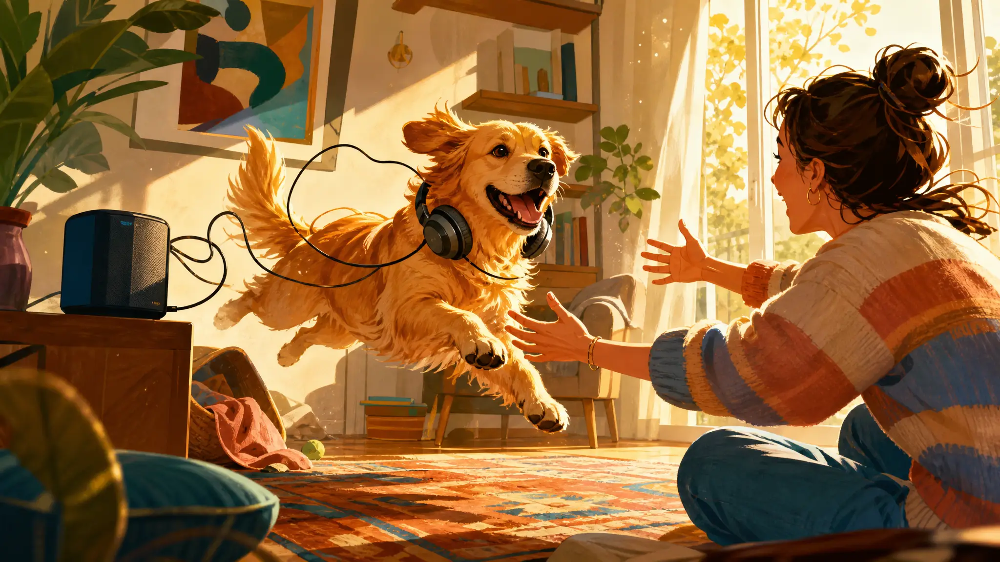 Atmospheric poster for the Pet Love Song template