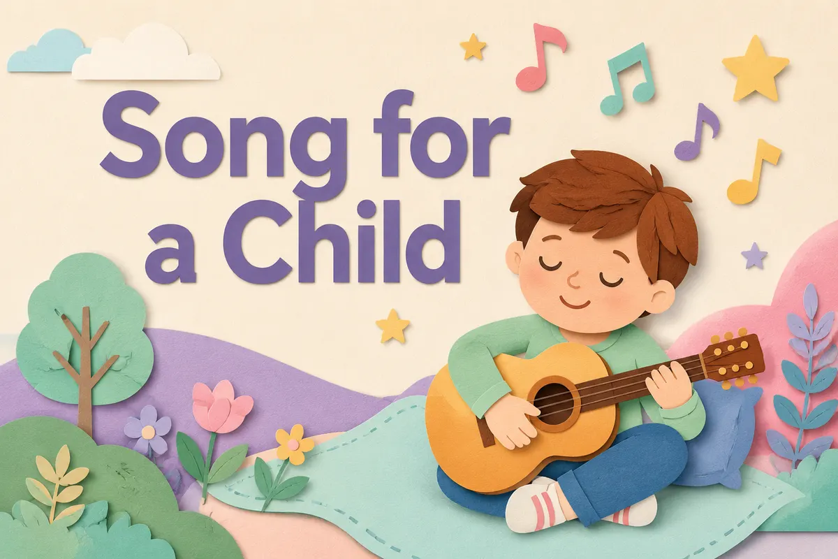 Atmospheric poster for the Song for a Child template
