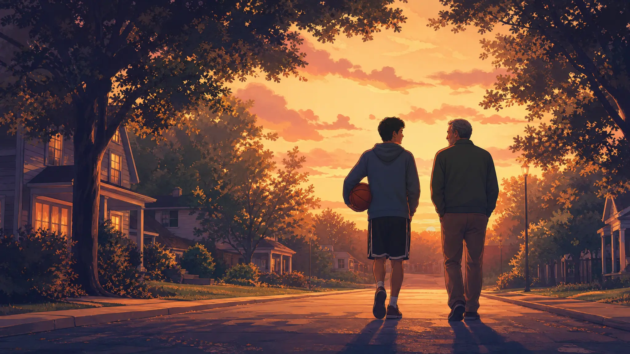 Atmospheric poster for the Song for Dad template