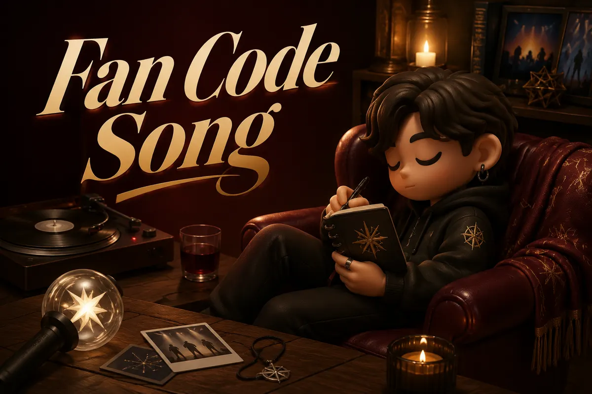 Atmospheric poster for the Fan Code Song template