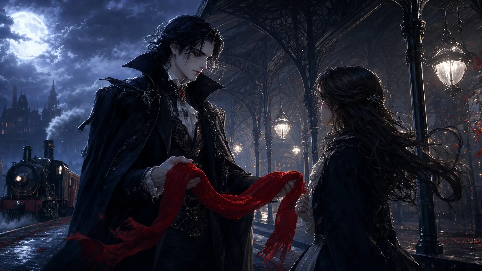 Atmospheric poster for the POV: Vampire Loves a Mortal template